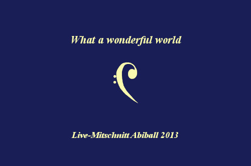 What a wonderful world